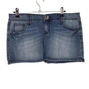 Hint Denim Jean Mini Skirt